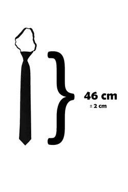 کراوات آماده ساده کشی رنگ گره خورده است مشکی 6cm برند BLC Basic Line Co. کد 1688223678
