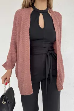 بافتنی آستین خفاشی رنگ گل رز بهاره زنانه برند LE CARAMBOLE کد 1688221354