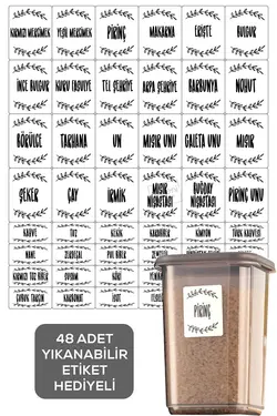 ظرف نگهداری ست‎ادویه مواد غذایی مربع درب‎دار ادویه برند Meleni Home کد 1688307884