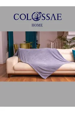 پتو مدرن نرم بافتنی رنگی برند COLOSSAE HOME کد 1688301751