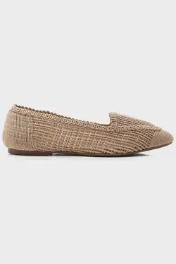 کفش عروسکی کرم بافتنی زنانه برند luvishoes کد 1688276852