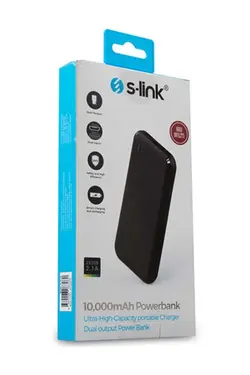 دستگاه شارژ قابل حمل مشکی برند S-Link کد 1688271011