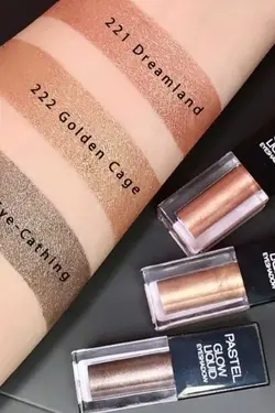 سایه چشم براق 222طلایی مایع برند Pastel کد 1688315538