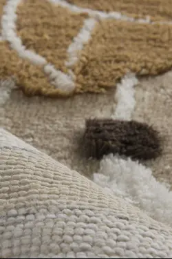 فرش ست قابل شستشو حمام کف لیز نمیخورد رویا قهوه برند Chilai Home کد 1688308101