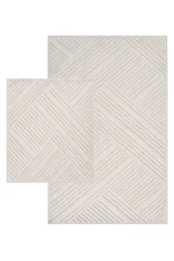 قالیچه ست حمام پنبه ای طبیعی برند Bluenity کد 1688308008