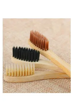 ست مسواک ارگانیک بامبو ضد باکتری برند HUBBYCHEF کد 1688445669