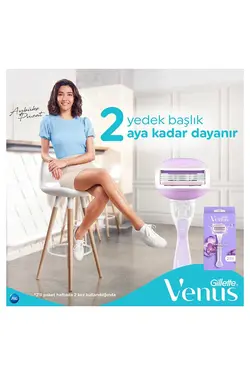 یدک دستگاه به عنوان راحت 2عدد اصلاح برند Gillette Venus کد 1688437575