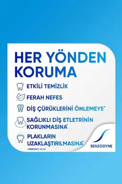 مسواک حفاظت خمیر دندان چند سفیدکننده وسط برند Sensodyne کد 1688436453