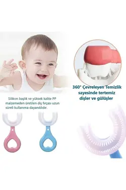پاک کننده مسواک کودک بچه گانه سیلیکون شکل 6سن 2عدد برند BERNOULLI کد 1688559084