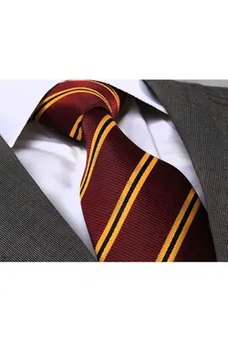 کراوات Harry جاکاردار راه‎راه زرد potter زرشکی برند Exve Exclusive کد 1688655305