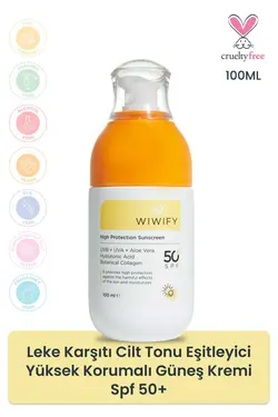 کرم ضد آفتاب محافظ آلوئه ورا پوست بلند 100میلی لیتر 500 لکه pa مختصر) (آلوئه برند WIWIFY کد 1688683870