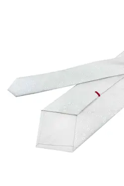 کراوات ابریشم ایتالیایی طرح طرحدار سفید سبک برند Kravatkolik کد 1688773520