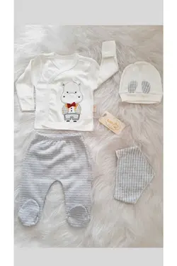 کوله پشتی مراقبت تولد ست دستمال 5تکه جوراب) خروج، نخود کیسه، بیمارستان (عزیزم برند DERİNBEBE کد 1688903143