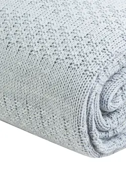 پتو بافتنی دو‎نفره آبی افسون برند Karaca Home کد 1688893507