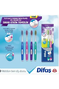 مسواک نرم برند Difaş کد 1688855704