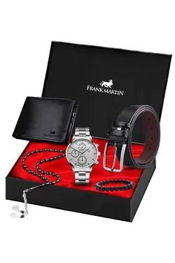 کیف پول ساعت ست کمربند دار مردانه برند Frank Martin کد 1688936137