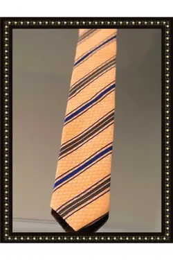 کراوات راه‎راه طرح‎دار آبی کلاسیک برند crispino کد 1689134477
