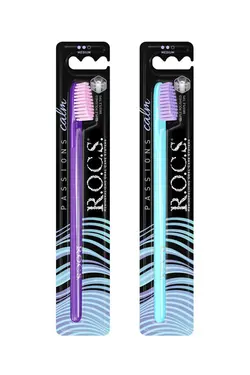 مسواک ریسه ای تکه های بنفش احساسات برند R.O.C.S. کد 1689107714