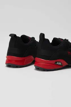 کفش اسپرت اسنیکر قالب راحت کف ترمو بند دار قرمز مشکی مردانه برند Tonny Black کد 1689283552