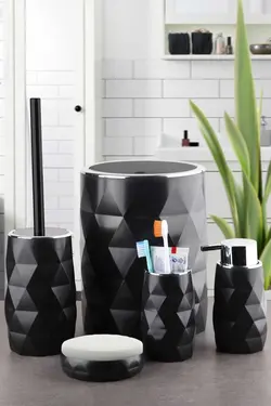 ست سرویس بهداشتی آکریلیک 5تکه لوکس برند Queen's Kitchen کد 1689438372