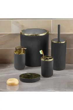 ست سرویس بهداشتی طرح‎دار طلایی برند KURT HOME کد 1689438364