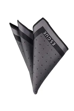کراوات دستمال طرح‎دار نقاط رنگ طوسی 7.5cm برند Esgue کد 1689400841