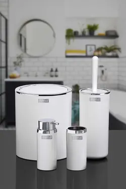 ست سرویس بهداشتی گرد سفید برند Okyanus Home کد 1689519739