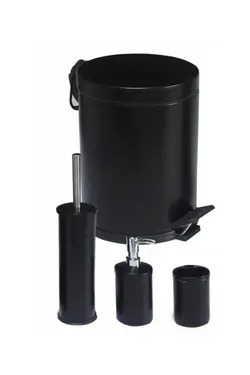 ظرف صابون سطل زباله ست سرویس بهداشتی توالت دندان 5لیتر 4lu برند Milenka کد 1689519732