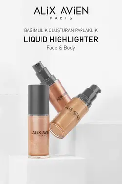 هایلایتر مایع 101صورت براق صورتی &amp; برند Alix Avien کد 1689507438