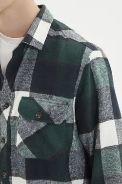 پیراهن ست متناسب مردانه جیب‌دار سبز برند TRENDYOL MAN کد 1647274254