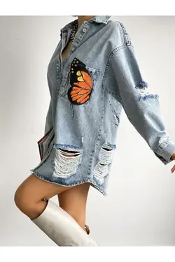 کت چاپی پروانه پشت طراحی برند efstyle کد 1647138429