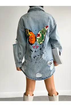 کت چاپی پروانه پشت طراحی برند efstyle کد 1647138429