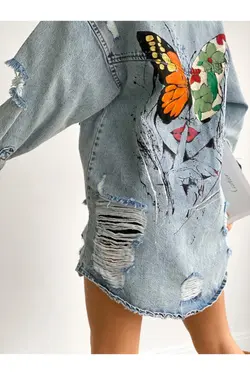 کت چاپی پروانه پشت طراحی برند efstyle کد 1647138429