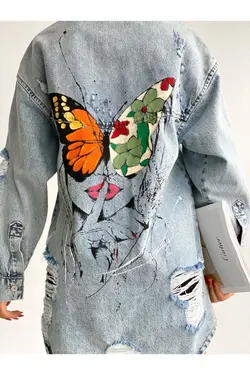 کت چاپی پروانه پشت طراحی برند efstyle کد 1647138429