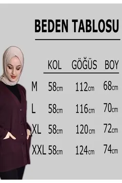 بافتنی جیب دار فصلی پانیه زنانه بنفش برند comstar کد 1647138326