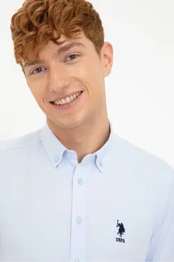 پیراهن مردانه آبی برند US Polo Assn کد 1647150999