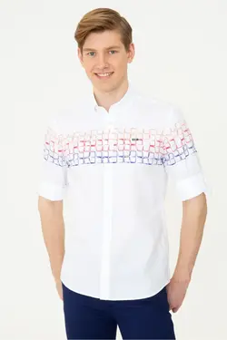 پیراهن مردانه قرمز برند US Polo Assn کد 1645696626