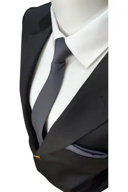 کراوات مردانه دستمال سرمه ای رنگ ها طوسی خاکستری آنتراسیت مشکی برند Lê Voux Premium کد 1644502632