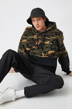 سوییشرت مردانه طرح‎دار یشمی برند Koton کد 1643869521