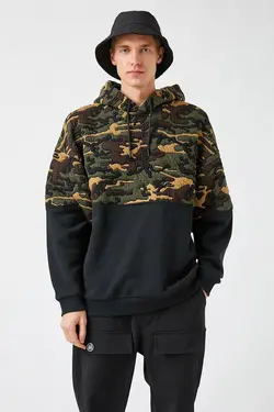 سوییشرت مردانه طرح‎دار یشمی برند Koton کد 1643869521