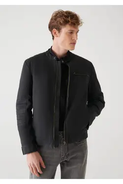 کت چرم مصنوعی مشکی برند Mavi کد 1643441603