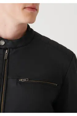 کت چرم مصنوعی مشکی برند Mavi کد 1643441603