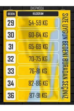 شلوار جین برش اسلیم فیت مردانه طرح‎دار آبی قالب تنگ برند OHEPMODA کد 1643441374