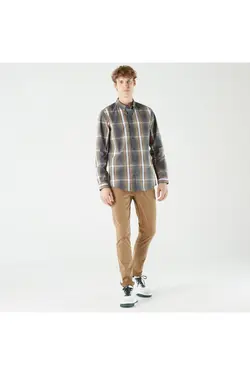 پیراهن اسلیم فیت مردانه شطرنجی سبز برند Lacoste کد 1643349320