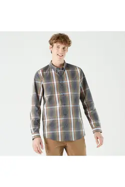 پیراهن اسلیم فیت مردانه شطرنجی سبز برند Lacoste کد 1643349320