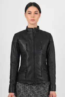 کت چرم اصل زنانه برند ALİN کد 1643119029