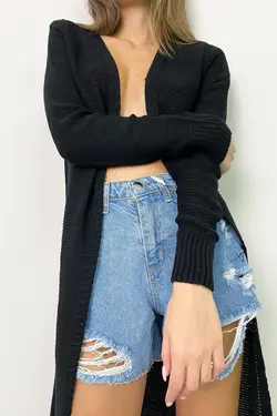 بافتنی بافته شده ساده بلند برند SEVERTRİKO کد 1642607470