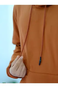 سوییشرت کلاهدار پارچه 3نخ آجری برند Kaktüs کد 1642489917