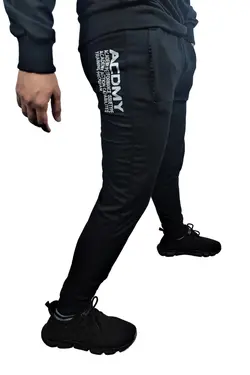 شلوار راحتی اسلیم فیت مردانه چاپی مشکی برند RhoRho کد 1641583028