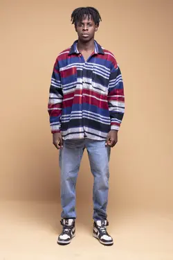 پیراهن قالب مردانه گشاد سرمه ای برند Catch کد 1635036670